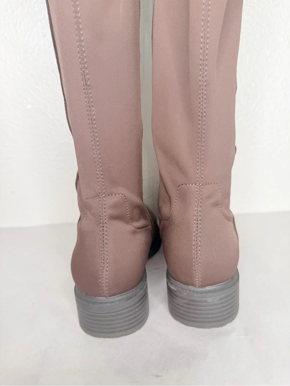 Anne Klein chocolate brown suede tall boot
